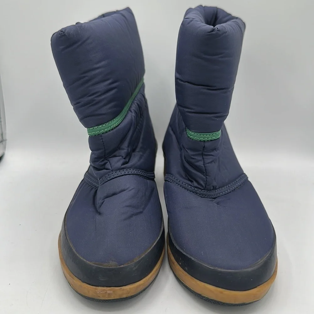 Sporto Boots | Navy and Green | Quilted | Size 6